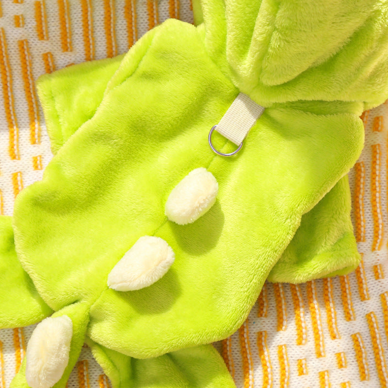 Fur Everest | Little Dinosaur Puppy Warm Clothes for Autumn and Winter