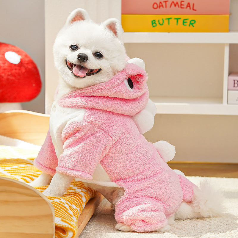 Fur Everest | Little Dinosaur Puppy Warm Clothes for Autumn and Winter