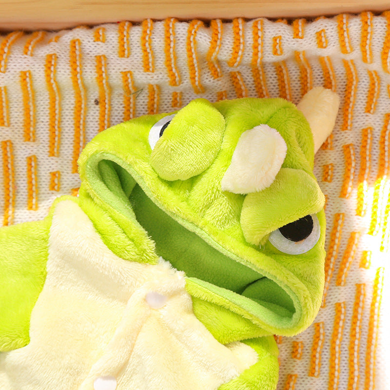 Fur Everest | Little Dinosaur Puppy Warm Clothes for Autumn and Winter